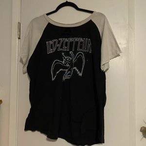 Led Zeppelin Vintage baseball shirt - see pictures of holes on shirt